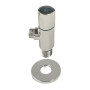 Кран напівобертовий кутовий з цангою 1/2