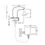 Змішувач сенсорний для умивальника TRES TRONIC 19290603 Hot/Cold