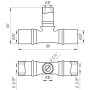 Тройник промежуточный пресс APE ITALY AP 131 20х16х20