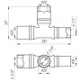Тройник промежуточный пресс APE ITALY AP 131 20х20х16