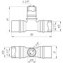 Тройник промежуточный пресс APE ITALY AP 131 26х20х26