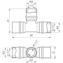 Тройник промежуточный пресс APE ITALY AP 131 26х26х26