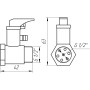 Клапан обратный подрывной 1/2