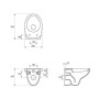 Унитаз подвесной Cersanit DELFI без сиденья