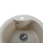 Гранитная мойка Globus Lux ORTA слоновая кость 485