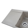 Гранітна мийка Globus Lux KOMO мигдаль 790х500