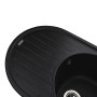 Гранітна мийка Globus Lux OHARA чорний металік 770х500
