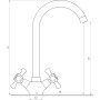 Смеситель для кухни DOMINO DKF-204-10-CRUIZE