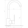 Смеситель для кухни DOMINO TORINO DTO-203L