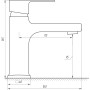 Смеситель для умывальника DOMINO MALIBU DMM-101