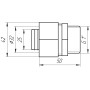 Муфта с наружной резьбой APE ITALY 701 L 1x32