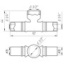 Тройник с внутренней резьбой пресс APE ITALY AP 132 16х1/2х16