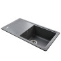 Гранитная мойка Globus Lux LUGANO серый металлик 780х435