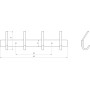 Планка з  гачками Globus Lux BQ9435-4