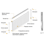 Радіатор сталевий панельний KALDE 11 низ 500х2500