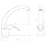 Смеситель для кухни EcoMix GEZ-WHITE-203S