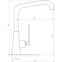 Змішувач для кухні TOPAZ TEEL TT 24401-H59-BB