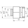 Муфта с внутренней резьбой APE ITALY 702 L 1x32