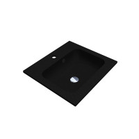 Умывальник DELLA 500 BLACK из кварцевого песка