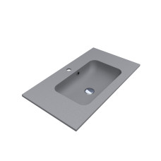 Умывальник DELLA 800 GRAY из кварцевого песка