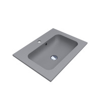 Умывальник DELLA 600 GRAY из кварцевого песка