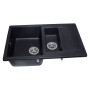 Кухонна мийка LAPAS чорна