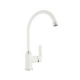 Змішувач для кухні EMMEVI NEFER small поворотний гусак BIO770077 Матовий Білий