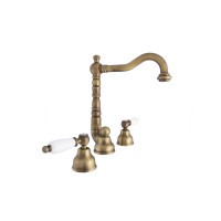 Смеситель для умывальника EMMEVI DECO ceramica встр бронза 3 отв BR121643