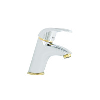 Змішувач для умивальника EMMEVI LUXOR хром-золото CO7003RTC