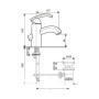 Змішувач для умивальника EMMEVI DACOTA CR73003