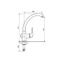 Змішувач для кухні EMMEVI NECO U CR91007