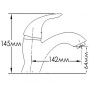 Змішувач для умивальника MIXXEN ИРИДА HB1540240C