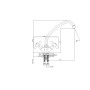 Змішувач MIXXEN “Медея” для кухні L-200 хрест HB7002805C-М7110
