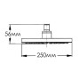 Верхній душ MIXXEN в/д D250mm латунь MXAN0204