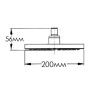 Верхній душ MIXXEN в/д D200mm латунь MXAN0205