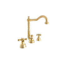 Змішувач для умивальника EMMEVI DECO old 3 відп золото OR12643