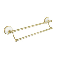 Тримач для рушника ALL MARGHERITA золото-білий штанга ORBI MG012