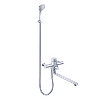 Змішувач для ванни PERLA OCELI L300 нержавіюча сталь з аксесуарами PSS214