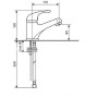 Змішувач для умивальника Emmevi Giglio SC8003GTC