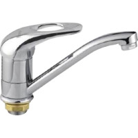 F4502-2-B (H02) Смеситель для кухни гусак 15см гайка Ø40 FRAP