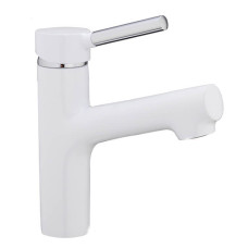 F1044-8 Змішувач для умивальника гайка білий/хром Ø35 FRAP 1/10