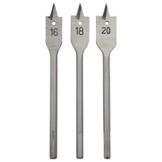 Набір свердел пір'яних 3шт Ø16, 18, 20мм Grad 1314625