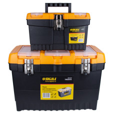 Набір скриньок для інструменту 2в1 метал/ замки 320 × 155 × 187мм, 486 × 267 × 320 мм Sigma 7403511