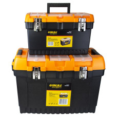 Набір скриньок для інструменту 2в1 металеві замки 413 × 212 × 244мм, 564 × 310 × 388мм 7403521