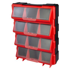 Органайзер пластиковий вертикальний 12 відділень, які закриваються 460 × 360 × 120мм Ultra 7417552