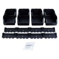 Набір лотків для метизів 8шт з кріпленнями чорний Sigma 7418371