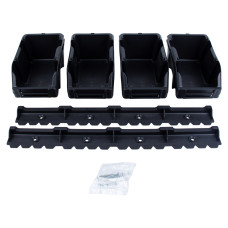 Набір лотків для метизів 8шт з кріпленнями чорний Sigma 7418371