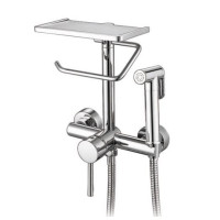F7515 Гігієнічний душ з поличкою + тримач паперу Ø35 FRAP 1/10
