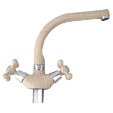F5408-10 (F54) Змішувач для кухні буксовий світло-бежевий гайка FRAP 1/10