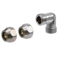 420 G02524 Колено хром Ø10 VA Albertoni srl